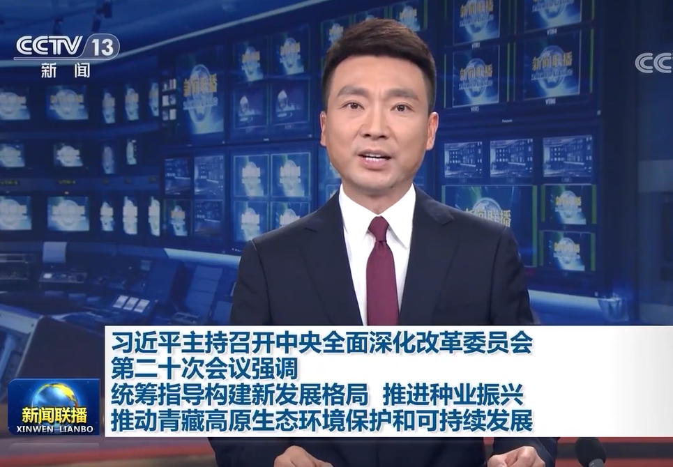習近平主持召開中央全面深化改革委員會第二十次會議強調 統籌指導構建新發展格局 推進種業振興 推動青藏高原生態環境保護和可持續發展